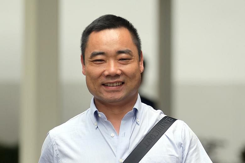 Mr Zhang (above) had been accused of driving a public bus above the speed limit before losing control of it (left).