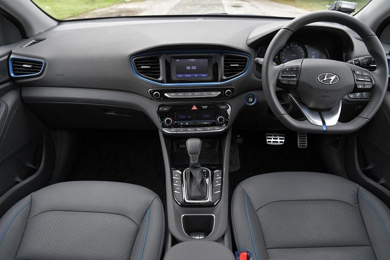 The Hyundai Ioniq is furnished and finished like a premium model.