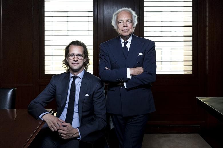 Mr Stefan Larsson's (above left) ideas did not work for Ralph Lauren (above right).