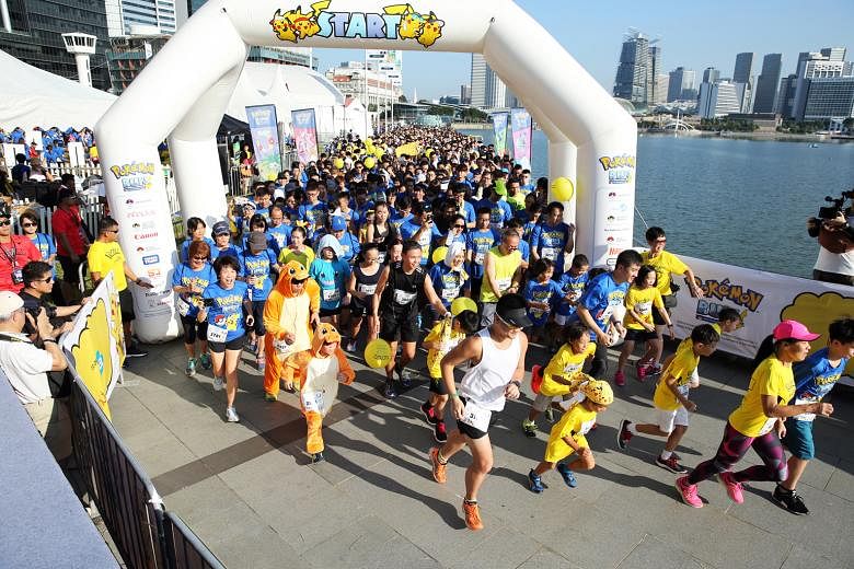 Last month's Pokemon Run drew about 6,000 runners, including many dressed as their favourite characters from the video game.