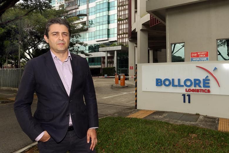 Bollore Logistics Singapore managing director Fabien Giordano, whose company will tap advanced technology and robotics to improve and mechanise various processes, such as storage and labelling, at its warehouse in Pioneer Turn. He says there is a nee