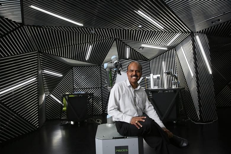 Pisces Technologies chief executive A.S. Sundaram says public-private partnerships are crucial for innovation. His firm is collaborating with A*Star to develop an Automated Intelligent Vehicle, a robot that can be mounted on an autonomous vehicle and