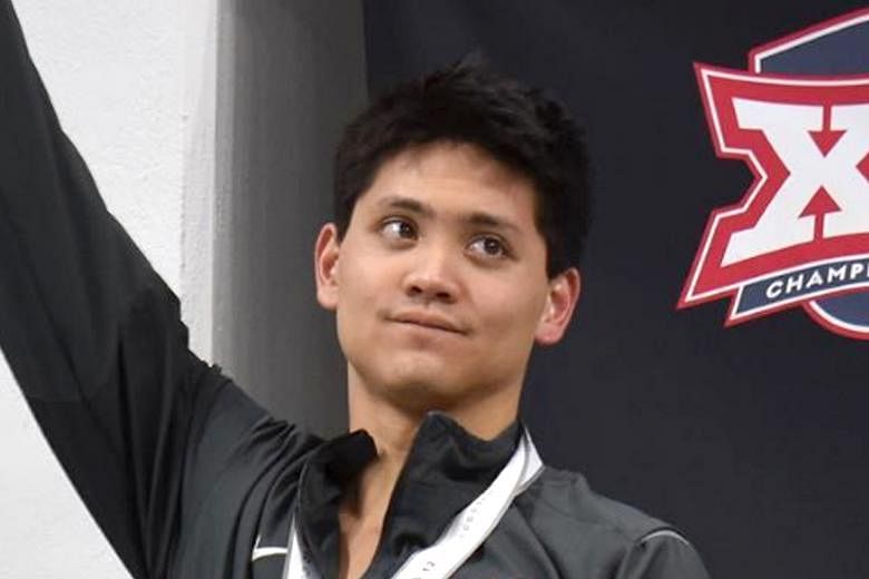 Joseph Schooling set a new record in the 100-yard butterfly at the Big 12 Swimming and Diving Championships on Friday with a time of 44.06 seconds.
