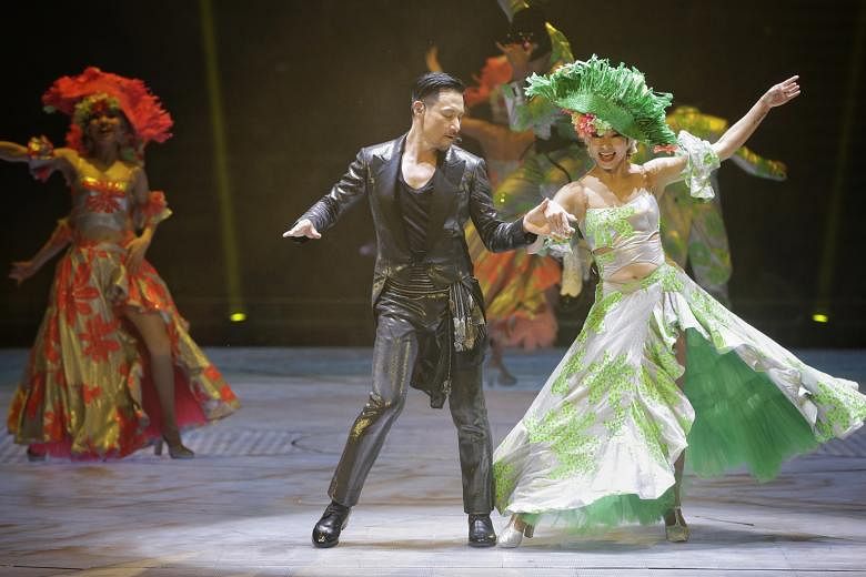 Singer Jacky Cheung displayed a brisk pace and high energy throughout his concert.