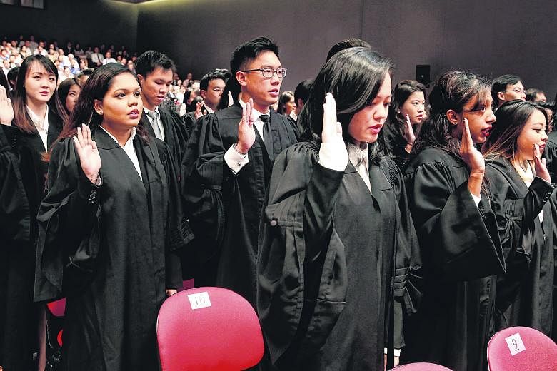 Ms Indranee Rajah said the Ministry of Law will monitor the adoption of the framework and study if it should be made mandatory in the future. New lawyers are expected to benefit from the framework, which sets out a clearer career pathway for in-house