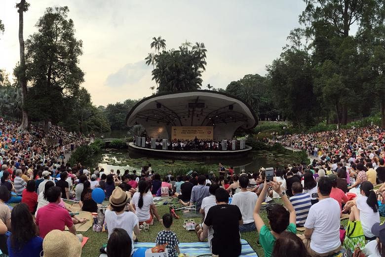 A concert in the Botanic Gardens to mark ST's 170th anniversary in 2015. The SSO will return to the same venue on July 22.