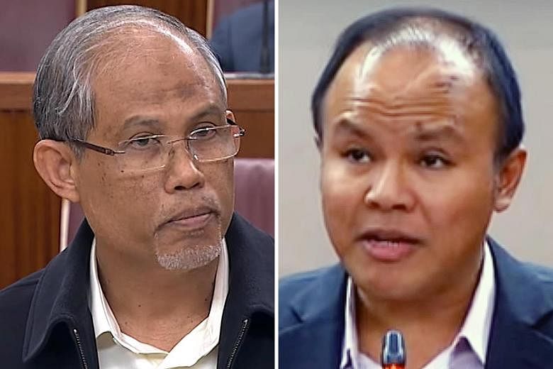 Mr Masagos Zulkifli (left) said Mr Faisal Manap (below) "dwells on issues that can injure or hurt the feelings of the community rather than inspire them". Mr Faisal had called for Muslim nurses and uniformed officers to be allowed to wear the tudung.