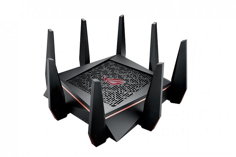 Asus' ROG Rapture GT-AC5300 router has built-in support for WTFast's virtual private network for gaming.