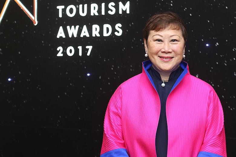 Industry veteran Janet Tan-Collis was yesterday recognised with a lifetime achievement accolade at the Singapore Tourism Awards for promoting the meetings, incentives, conventions and exhibitions segment through her outreach to educational institutio