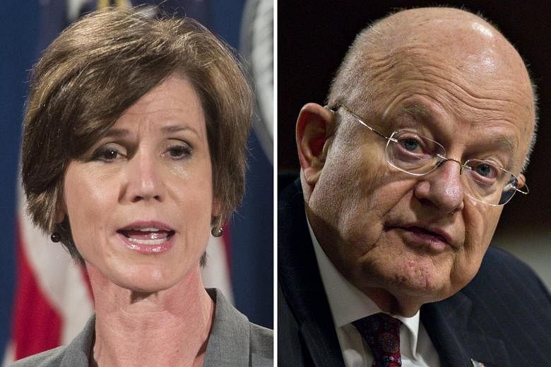 Ms Sally Yates and Mr James Clapper are scheduled to appear before the Senate Judiciary Committee today.