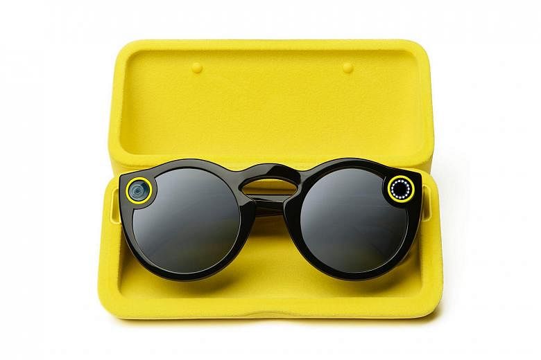 The Spectacles, By Snap Inc, is a pair of sunglasses equipped with a camera that shoots video clips lasting up to 30sec.