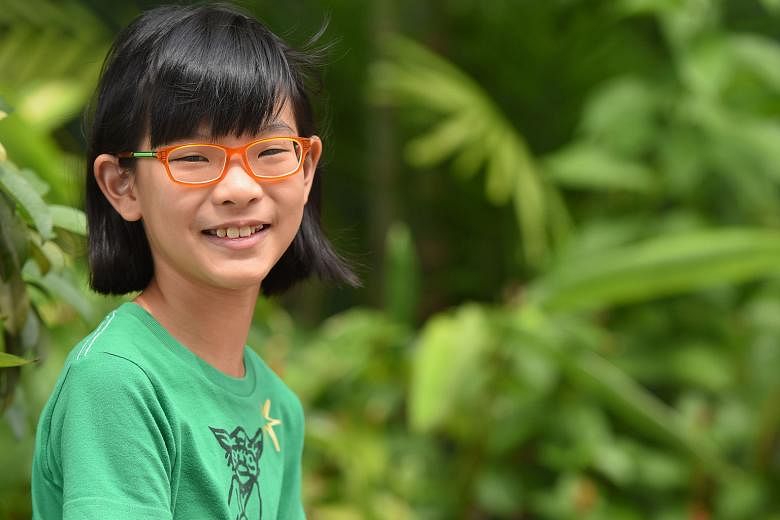 Chia Shernin, 10, who participated in the Atom 2 study, said the eye drops have prevented her eyesight from worsening.