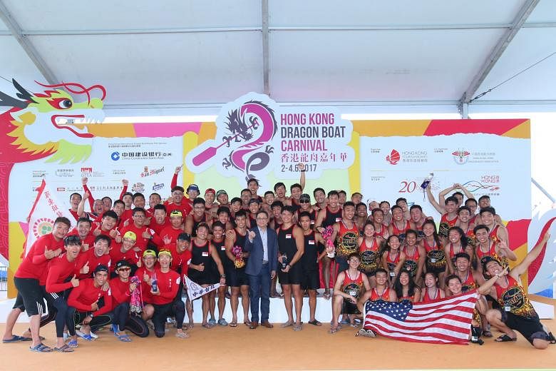 The Singapore team beat Chinese Taipei and the United States to become International Open standard boat champions. In addition, they won seven other gold medals and one silver.