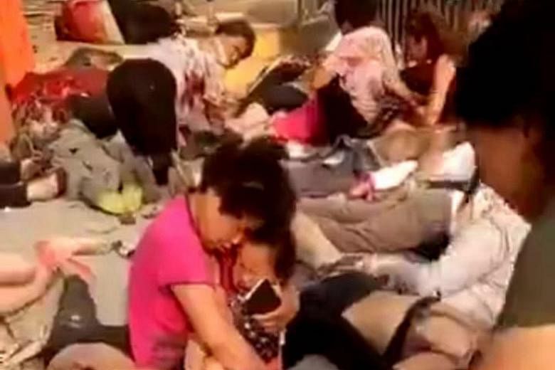 The explosion was said to have taken place yesterday outside Chuangxin Kindergarten in Fengxian, in the eastern coastal province of Jiangsu, at 4.50pm, when parents and grandparents were waiting for their young charges.
