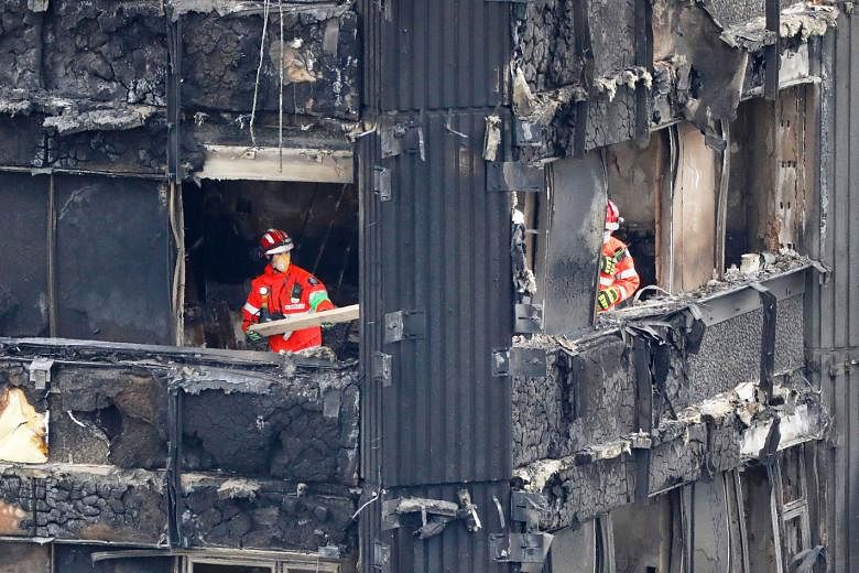 The speed at which the fire engulfed Grenfell Tower (above) has raised questions about the safety of cladding used.