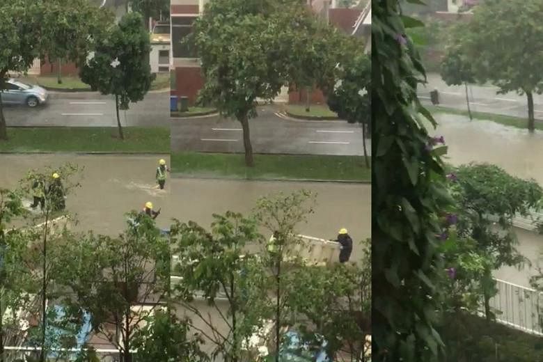 Heavy rain causes flash floods in several areas including Tai Seng and ...
