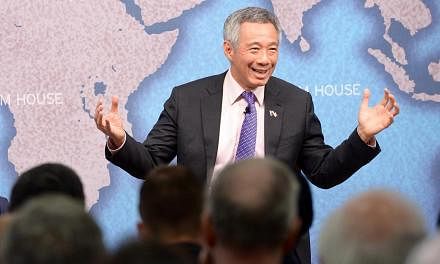 Singapore's Prime Minister Lee Hsien Loong held a dialogue at London's Chatham House, speaking on the topic "Singapore's Perspectives on Asia and Europe" on Friday, March 28, 2014. In the wake of the recently-announced Pioneer Generation Package, Pri