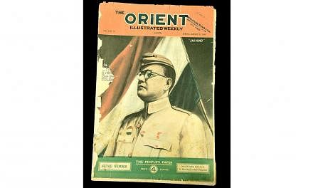 An issue of The Orient Weekly from January 1946 is among several war-time publications donated by Singapore’s sixth president, Mr S R Nathan. &nbsp;-- PHOTO: ST FILE