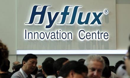 Environmental solutions company Hyflux registered declines in revenue and net profit in the first quarter ended March 31, due to lower level of engineering, procurement and construction activities. -- PHOTO: ST FILE