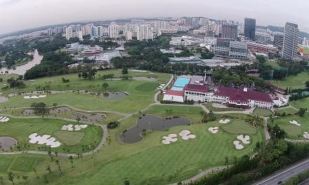 The Jurong Country Club site will be where the terminus of the Singapore-Kuala Lumpur high-speed rail (HSR) will be located. -- PHOTO: ST FILE&nbsp;