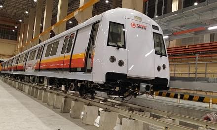 The new train has a signalling system that allows service intervals to be shortened to 100 seconds from 120 seconds now. It will undergo testing before it is introduced for passenger service from the first quarter of next year.