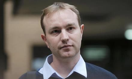 Tom Hayes leaves Southwark Crown Court in London, Britain on May 26, 2015. Hayes, a former trader accused of conspiring to rig benchmark interest rates, abandoned an attempt to coax his step brother into aiding his alleged scam after deciding it was 