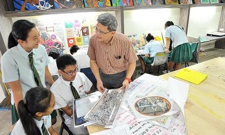 The specialised programmes for artistically and musically inclined students will be rolled out to more schools in a move to nurture diverse talents among students. -- ST PHOTO: LIM YAOHUI