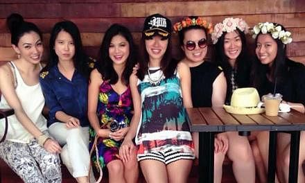 Love, Bonito's creative team, who were out shooting for the brand's summer campaign in 2013, with Viola Tan (extreme left) and Rachel Lim (centre, with cap).