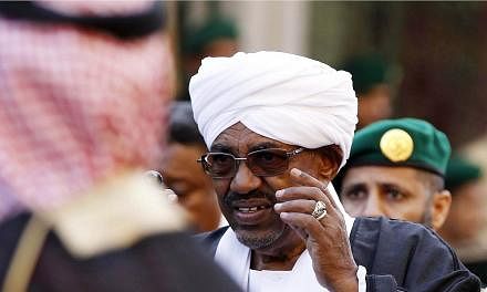 A file picture dated on Jan 23, 2015 shows the President of Sudan, Omar al-Bashir, at the funeral of the late Saudi King, Abdullah bin Abdulaziz al-Saud, in Riyadh, Saudi Arabia.&nbsp;South Africa's High Court barred the Sudanese President from leavi