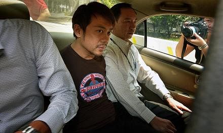 Yang Yin (left, in a 2014 photo) yesterday pleaded guilty to a total of 120 charges, mostly of falsifying receipts made to his company. The other charges were for cheating, immigration offences and breaking Companies Act laws. He still faces two crim