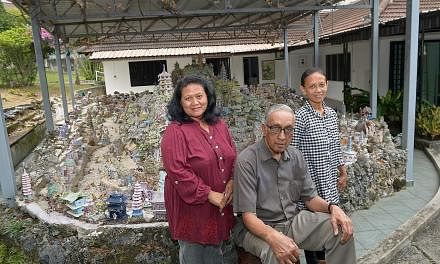 Madam Chung's former employees (from left) Ms Surti, Mr Jarudin and Ms Yuliani. Mr Jarudin said he knew Yang was trouble the moment he moved into the Gerald Crescent bungalow in 2009.