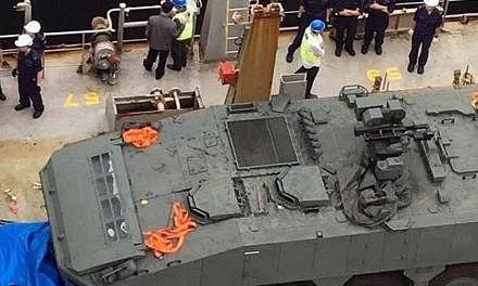 Nine Singapore-bound Terrex Infantry Carrier Vehicles were seized by Hong Kong Customs at a port last Wednesday.