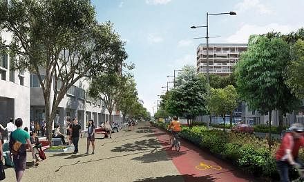 In a drive to make Singapore more car-lite, Bencoolen Street (artist's impression, above) will have wider footpaths and cycling paths when it reopens in the first quarter of next year. A review of the annual growth rate cap on the vehicle population 