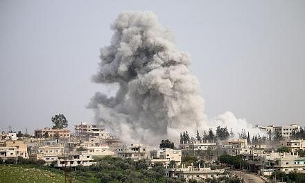 Syrian government forces reportedly conducted an air strike on a rebel-held area in the southern city of Daraa on Saturday despite the US strike on an airfield.
