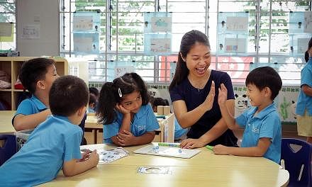 Ms Marie Luo was trained under the fully sponsored Kindergarten Teacher Training Programme.