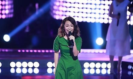 Joanna Dong performed I Want Your Love, a song picked by her mentor, Mandopop superstar Jay Chou.