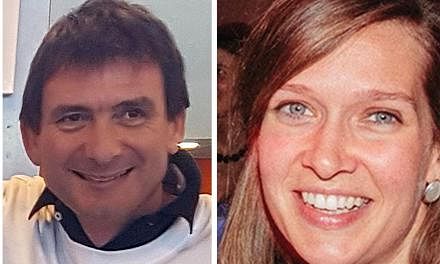 The terror attack in New York on Tuesday killed eight, including (from left) Argentine friends Hernan Ferrucci, Alejandro Pagnucco, Ariel Erlij, Hernan Mendoza and Diego Angelin, as well as Ms Anne-Laure Decadt, the sole woman victim.