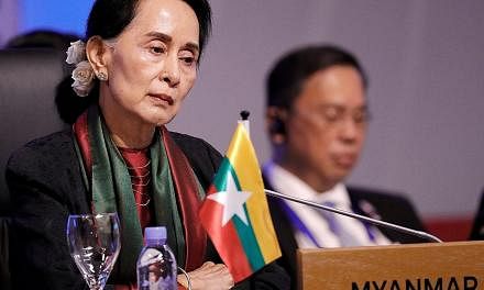 On the Rohingya issue, supporters of Myanmar leader Aung San Suu Kyi say she must navigate a path between outrage abroad and popular sentiment in a Buddhist-majority country.