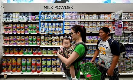The average price of a 900g tin of infant milk powder went up by 59 cents to $56.65 last year, according to the Consumer Price Index.
