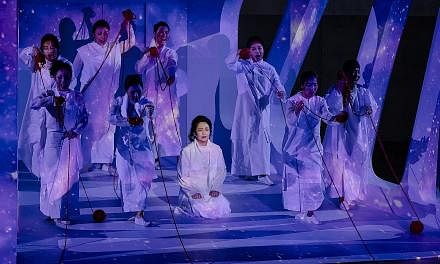 Trojan Women (above), staged as part of the Singapore International Festival of Arts last year, is one of three nominees for Production of the Year.