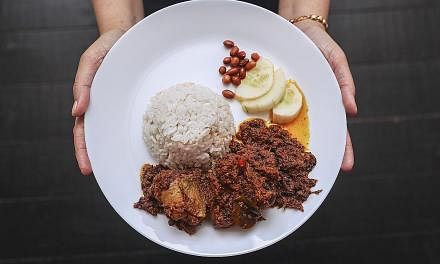 Nasi lemak, a Malaysian dish of coconut rice, with chicken rendang. MasterChef UK judges were taken to task for their comments on the dish.