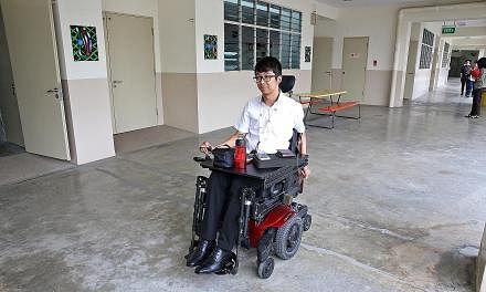 Mr Wong Zi Heng became paralysed from the chest down when he was 21-years-old after he jumped into the sea at Sentosa and landed in the water in such a way as to fracture his neck and injure his spinal cord. Seeing a cockroach in her car while she wa