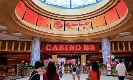 From today, the daily and annual levies for Singapore permanent residents and citizens to enter the casinos in Resorts World Sentosa (above) and Marina Bay Sands will be raised.