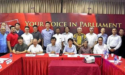 Leaders and key members of seven opposition parties at a meeting last year. They met to discuss the possibility of forming a coalition to contest the next general election. At least three of the parties had also signed a resolution on greater opposit