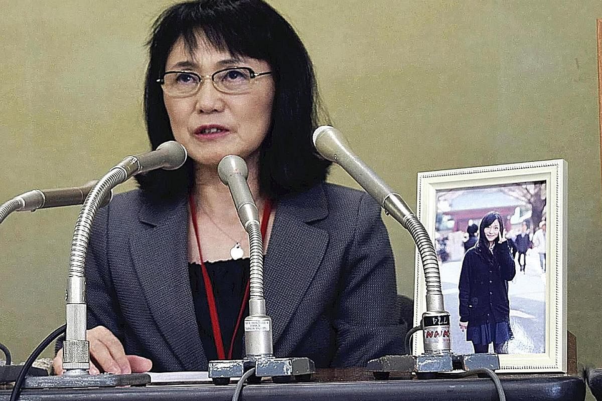 Mrs Yukimi Takahashi, who has spoken out against chronic overtime after her daughter's 2015 suicide.