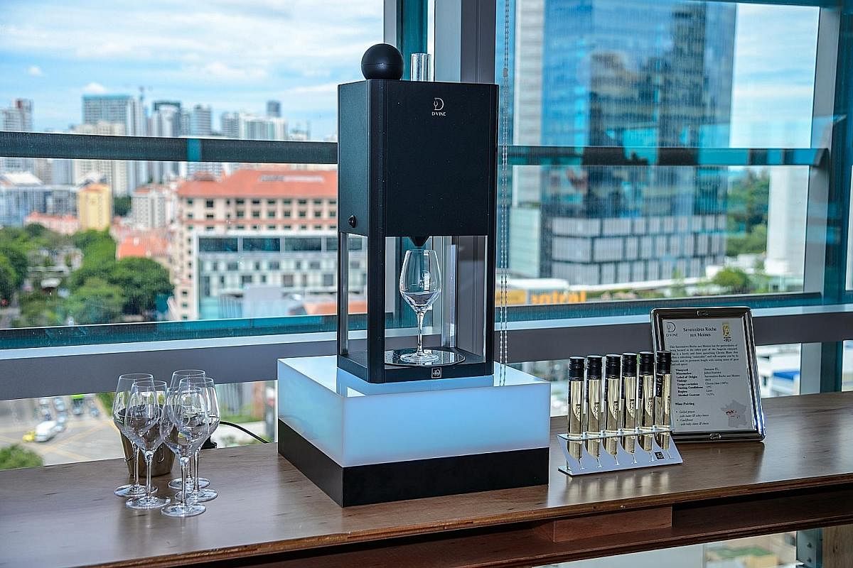 The D-Vine dispenses pre-packed 100ml servings of wine at the appropriate temperature and aeration. Coravin chief executive officer Frederic Levy can enjoy wine tasting at every dinner with the wine dispenser as corks reseal when the needle is remove