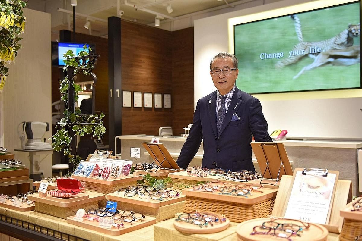Japanese eyewear chain Zoff, headed by president Teruhiro Ueno, opened its first South-east Asia store here this month.