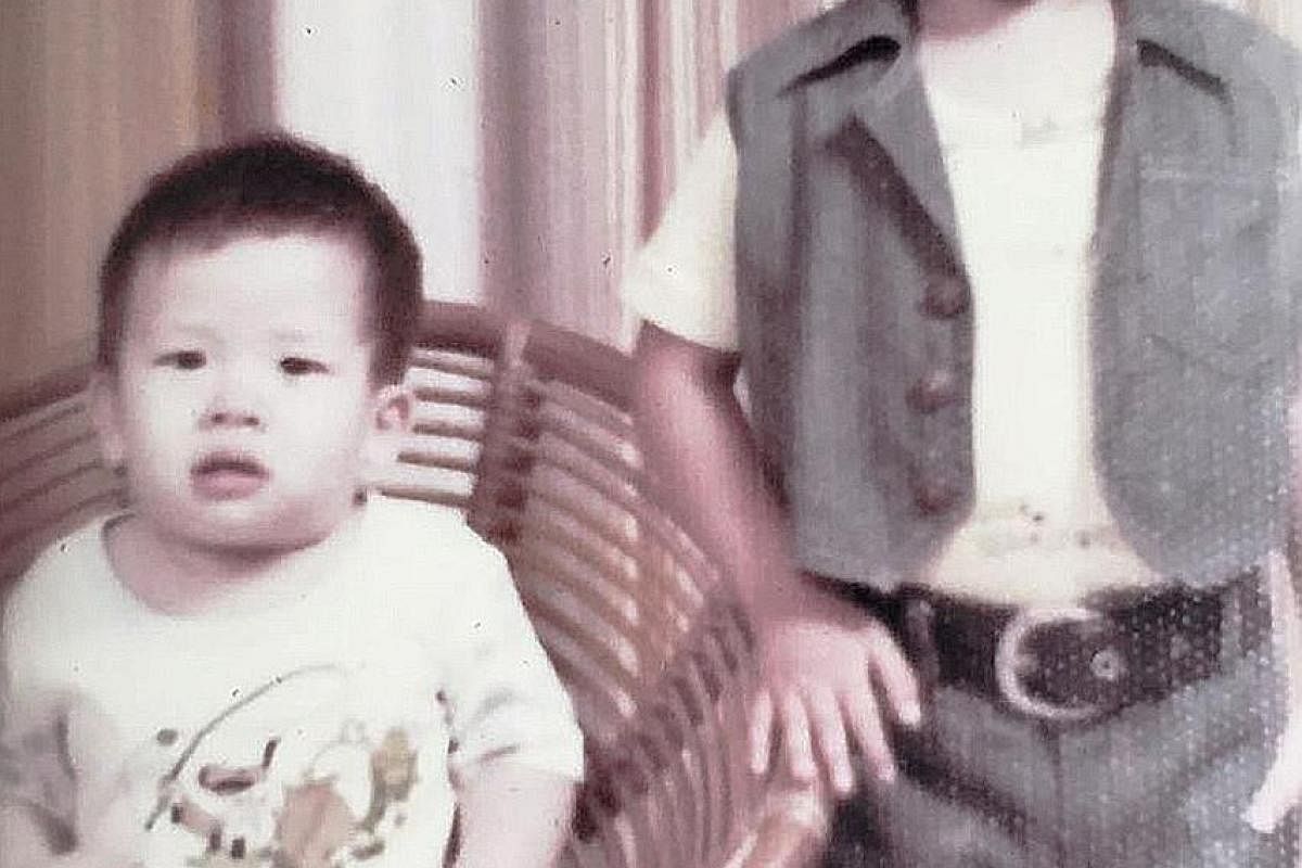 My life so far: Mervyn with his elder brother Charles when they were young.
