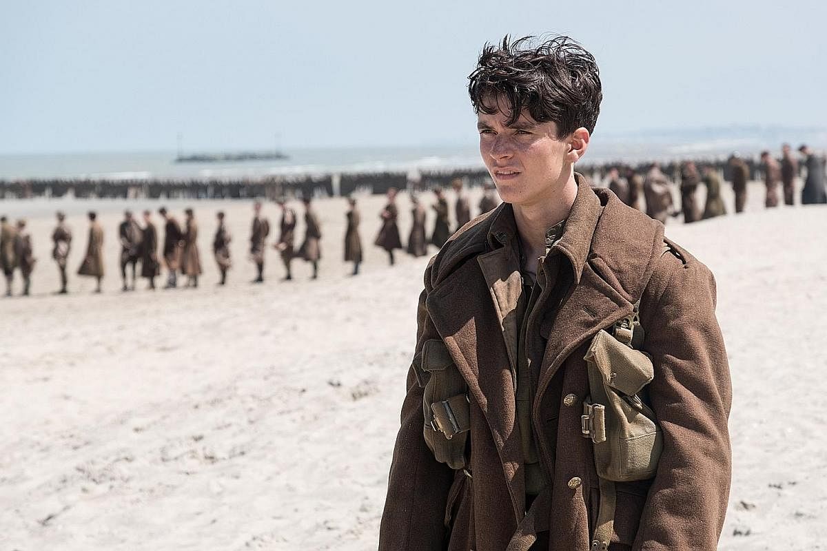 Little-known British actor Fionn Whitehead is the expressive face at the heart of Dunkirk, a war movie that is more about survival than combat.