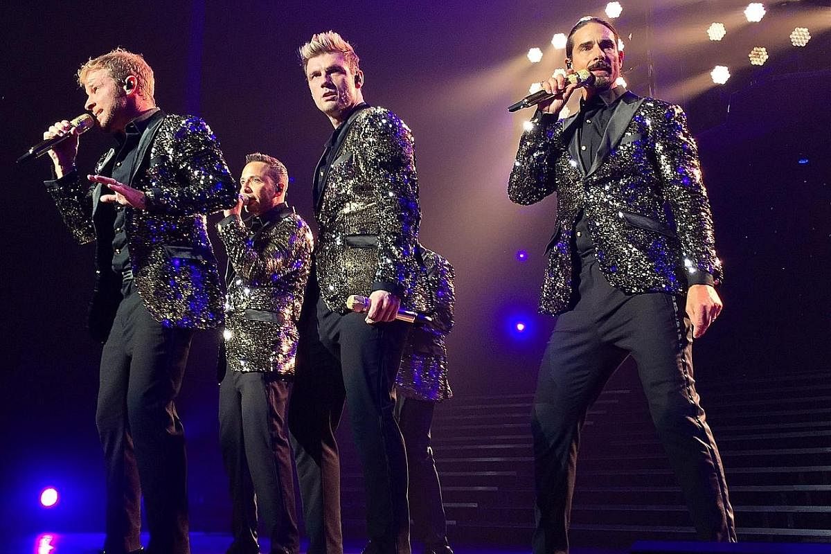 American boyband Backstreet Boys performing at The Axis in Las Vegas on June 28.
